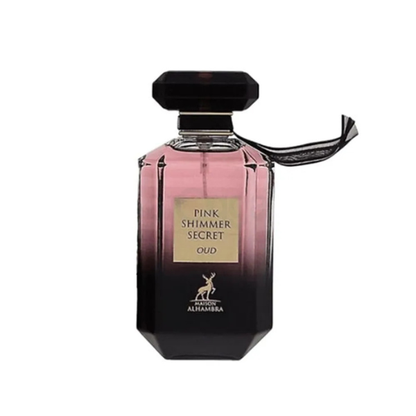Pink Shimmer Secret Oud Eau de Parfum by Maison Alhambra – 100ml For Women