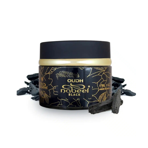 Nabeel Black Bakhoor Incense 60g – Deep, Luxurious Aroma for Your Home