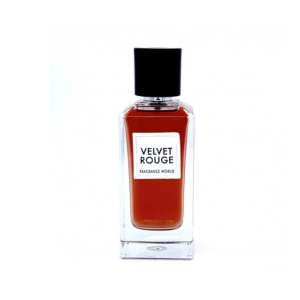 Velvet Rouge Eau de 100ml Parfum by Fragrance World For Unisex