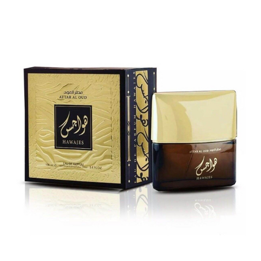 Hawajes Attar Al Oud Eau de Parfum – 100ml by Ard Al Zaafaran For Men