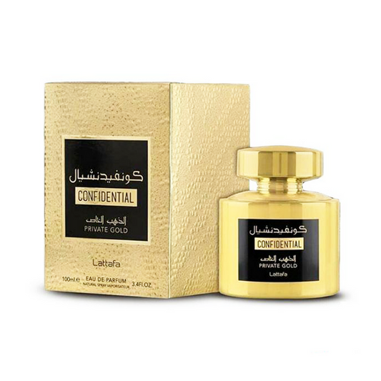 Lattafa Confidential Private Gold Eau de Parfum – 100ml For Unisex