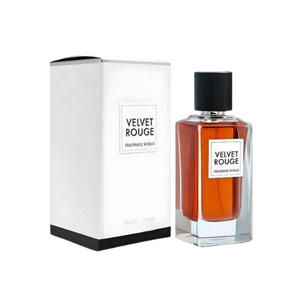 Velvet Rouge Eau de 100ml Parfum by Fragrance World For Unisex